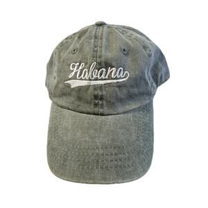 Clandestina Habana Green Cotton Baseball Cap